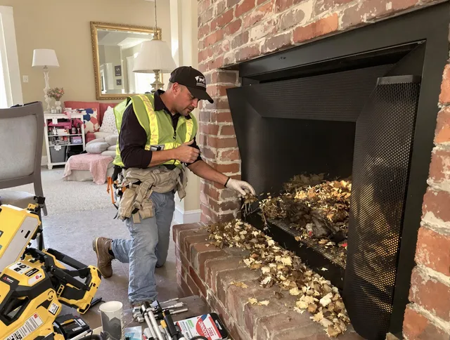 Safe screening installation by Palm Beach Gardens Chimney Sweep in Palm Beach Gardens, FL