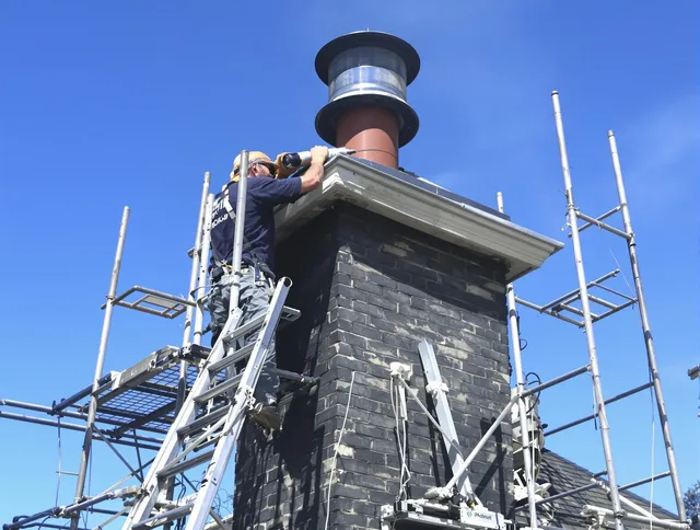 Sturdy chimney crown finished by Palm Beach Gardens Chimney Sweep in Palm Beach Gardens, FL