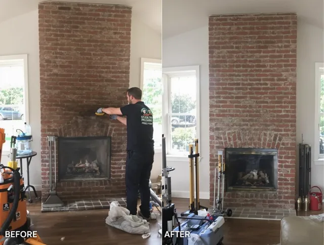 Finished chimney sweeping service by Palm Beach Gardens Chimney Sweep in Palm Beach Gardens, FL