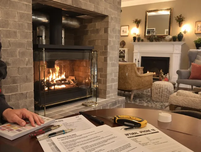 Palm Beach Gardens Chimney Sweep verifying fireplace safety measures in Palm Beach Gardens, FL